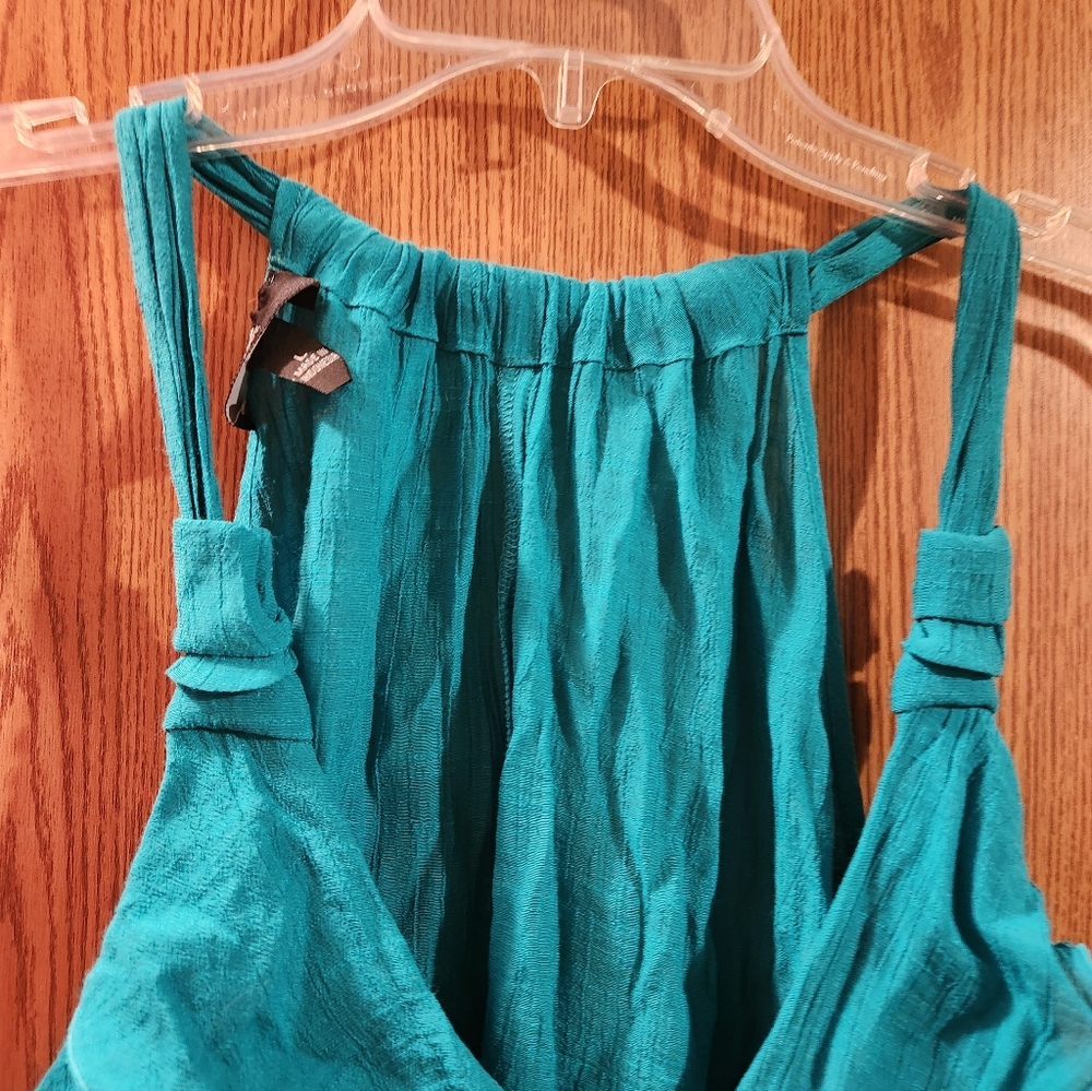 💓3/$15 Iz Byer Women's Blue Dressy Tank Top - Picture 5 of 8